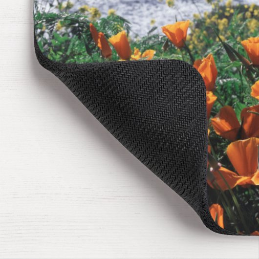 Kalifornien, Riesenküste, Kalifornien-Mohn Mousepad (Ecke)