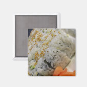 Kalifornien Roll - Vegetarier Sushi Magnet (Vorderseite/Rückseite)