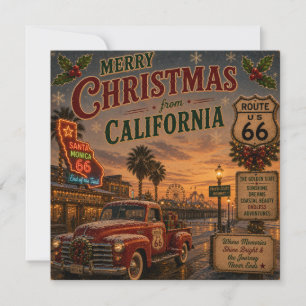 Kalifornien Route 66 Weihnachtsgrüße