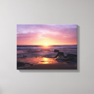 Kalifornien, San Diego, Sunset Cliffs, Sonnenunter Leinwanddruck