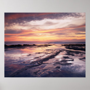 Kalifornien, San Diego, Sunset Cliffs, Sunset 1 Poster