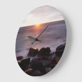 Kalifornien, San Diego, Sunset Cliffs, Sunset 2 Große Wanduhr (Winkel)