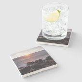 Kalifornien, San Diego, Sunset Cliffs, Sunset 2 Steinuntersetzer (Seitenansicht)