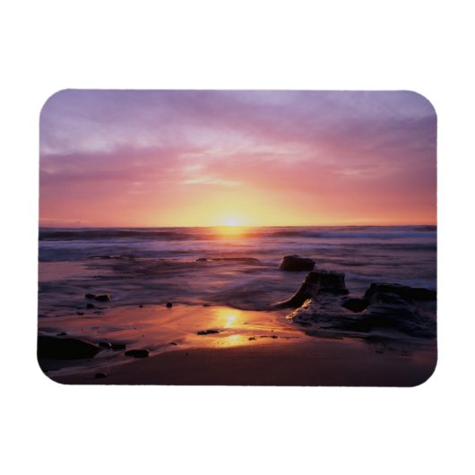 Kalifornien, San Diego, Sunset Cliffs, Sunset 4 Magnet (Horizontal)