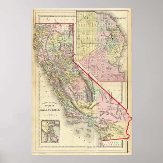 Kalifornien, San Francisco Poster (Vorne)
