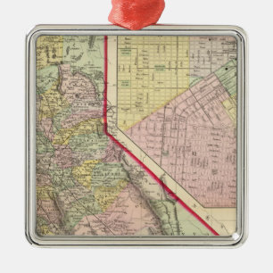 Kalifornien, San Francisco Silbernes Ornament