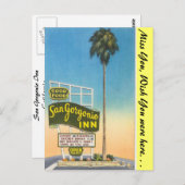 Kalifornien, San Gorgonio Inn Postkarte (Vorne/Hinten)