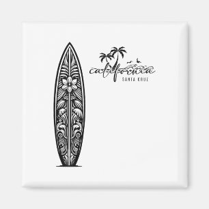 Kalifornien Santa Cruz, Surfen Surfboard Ckprint Magnet