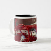 Kalifornien:  Santa Ynez Valley, Solvang, 1957 Zweifarbige Tasse (Vorderseite Links)