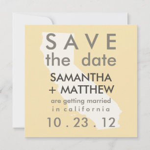 Kalifornien Save the Date Karten