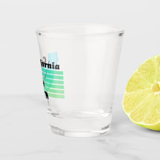 Kalifornien-Scheiben Schnapsglas (Rechts)