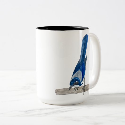 Kalifornien scheuern Jay Zweifarbige Tasse (VorderseiteRechts)