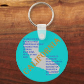 KALIFORNIEN SCHLÜSSELANHÄNGER (Vorderseite)