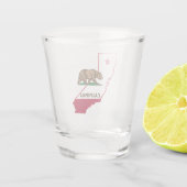 Kalifornien Schnapsglas (Rückseite)
