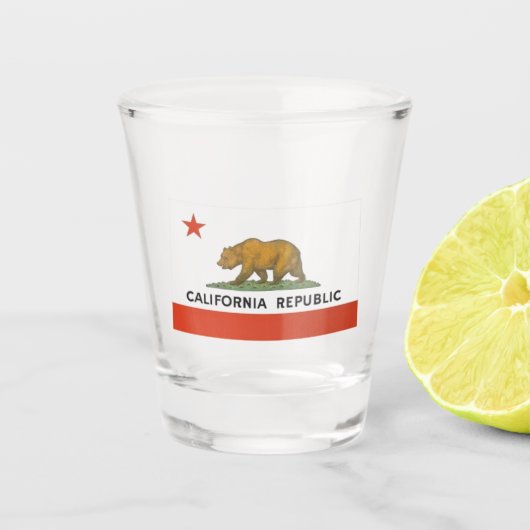 Kalifornien Schnapsglas (Vorderseite)