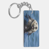 Kalifornien-SeeotterEnhydra lutris) Bräutigame Schlüsselanhänger (Vorderseite links)