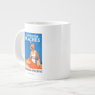 Kalifornien setzt förderndes Plakat auf den Stran Jumbo-Tasse