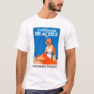 Kalifornien setzt förderndes Plakat auf den Stran T-Shirt