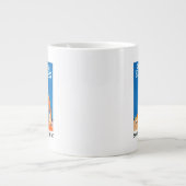 Kalifornien setzt förderndes Plakat auf den Strand Jumbo-Tasse (Vorderseite)