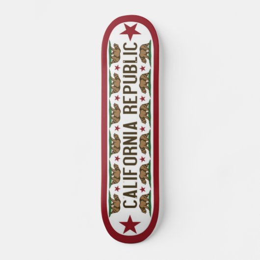 Kalifornien-Skate-Brett mit Kalifornien-Bären Skateboard (Vorderseite)