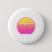 Kalifornien-Sonnenuntergang Button (Vorderseite)