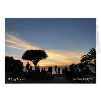 Kalifornien-Sonnenuntergang über dem Ozean