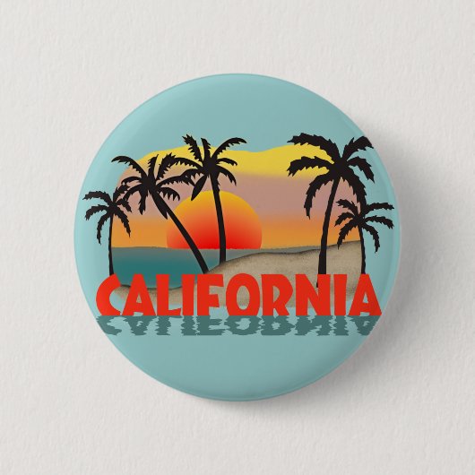 Kalifornien Souvenir Button (Vorderseite)