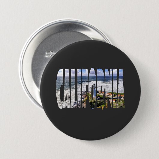 Kalifornien-Staat Button (Vorne & Hinten)