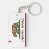 Kalifornien-Staats-Flagge Schlüsselanhänger (Rückseite)