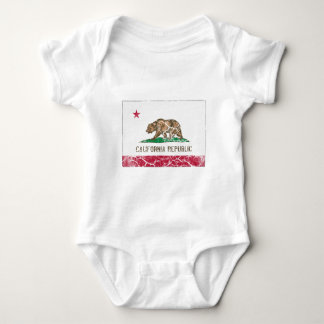Kalifornien-Staats-Flagge Vintag Baby Strampler