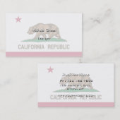 Kalifornien-Staats-Flagge Visitenkarte (Vorne/Hinten)