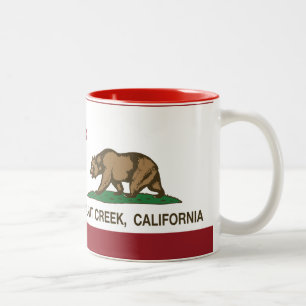 Kalifornien-Staats-Flagge Walnut Creek Zweifarbige Tasse