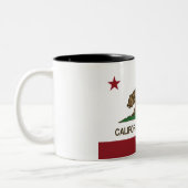 Kalifornien-Staats-Flagge Zweifarbige Tasse (Links)
