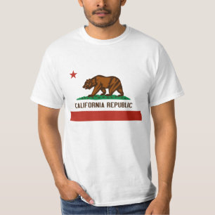 Kalifornien-Staats-Flaggen-T-Shirt T-Shirt