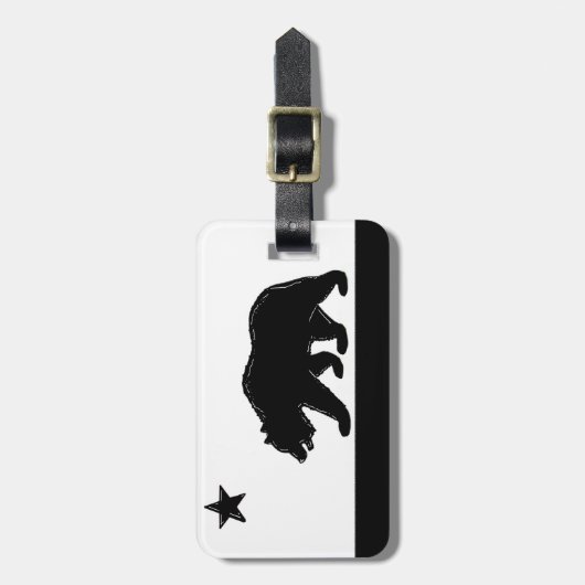 Kalifornien-Staatsflaggenbärnsymbol-Gepäckumbau Gepäckanhänger (Vorderseite vertikal)