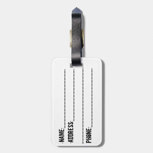 Kalifornien-Staatsflaggenbärnsymbol-Gepäckumbau Gepäckanhänger (Rückseite vertikal)