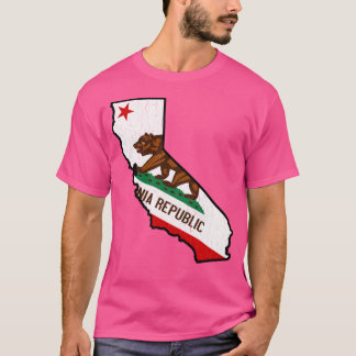 Kalifornien State Bear Flagge (abgenutzt) T-Shirt