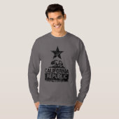 KALIFORNIEN - Stil der Staatsflagge T-Shirt (Vorne ganz)