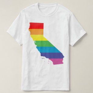 Kalifornien-Stolz. gestreift T-Shirt