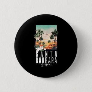 Kalifornien Strand Ästhetik Santa Barbara Palme Button