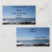 Kalifornien-Strand-mit Seiten versehene Visitenkarte (Vorne/Hinten)