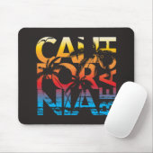Kalifornien-Strand-Plakat Mousepad (Mit Mouse)