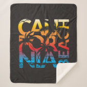 Kalifornien-Strand-Plakat Sherpadecke (Vorderseite)