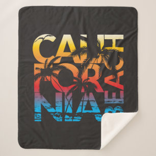 Kalifornien-Strand-Plakat Sherpadecke