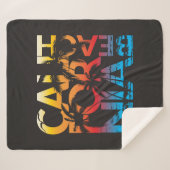 Kalifornien-Strand-Plakat Sherpadecke (Vorderseite (Horizontal))