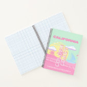 Kalifornien, Strand, Reisemöglichkeiten, Preppy Notizblock (Innenseite)