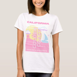 Kalifornien, Strand, Reisemöglichkeiten, Preppy T-Shirt