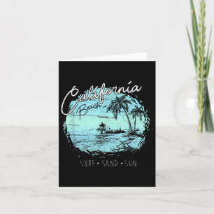 Kalifornien Strand Vintage Surfen Sommer Surfer Ge Karte