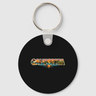 Kalifornien Surf Retro Strand Vintage Cali Sonne S Schlüsselanhänger