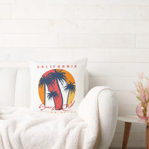 Kalifornien Surf Ride Laguna Beach Retro Palme Son Kissen